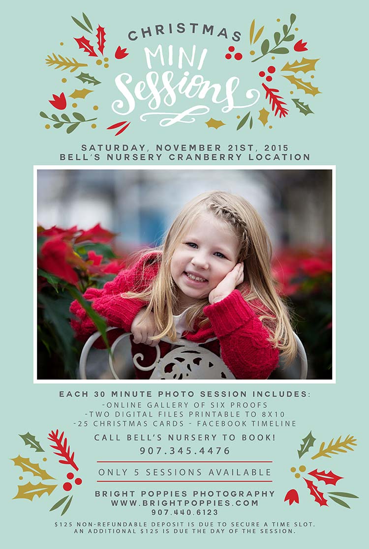 Bell's Nursery Christmas Mini Photo Sessions
